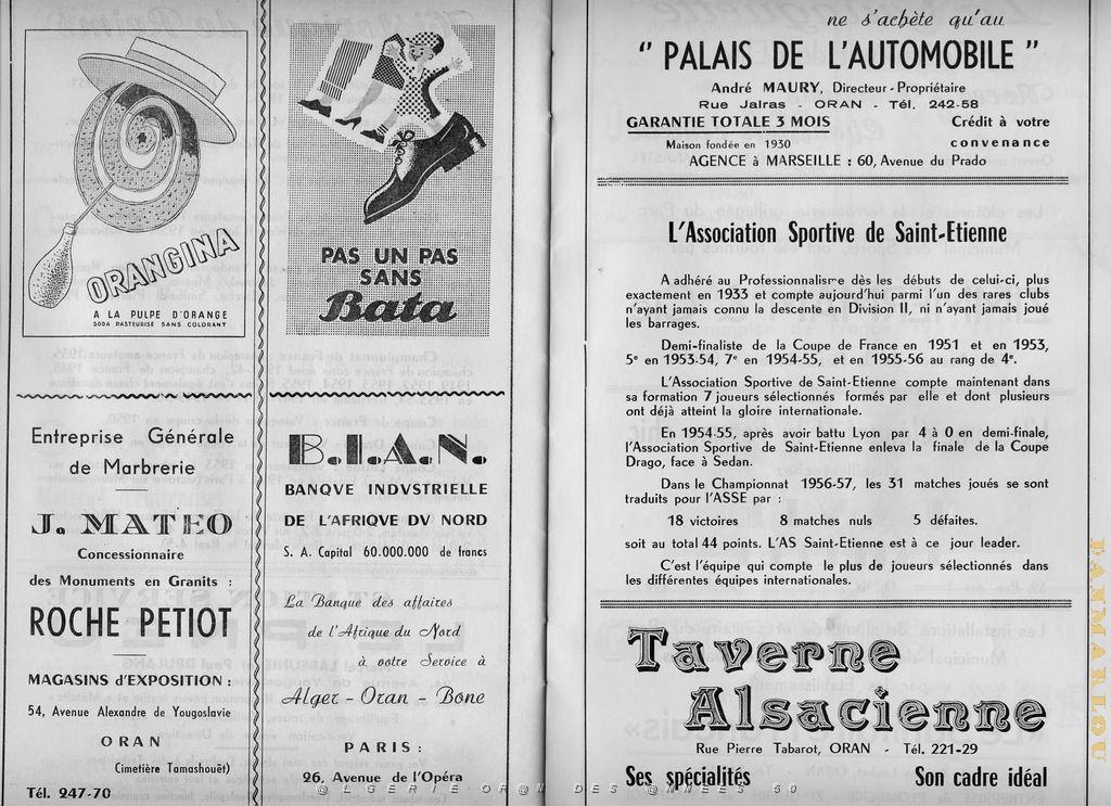 ORAN 5 MAI 1957 PLAQUETTE D INAUGURATION DU STADE MUNICIPAL  (17).jpg